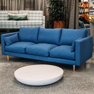 Custom Monterey Sofa: Wool monterey sofa in octavius cobalt