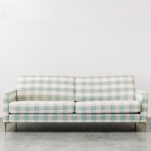 Custom Chanel Sofa: Chanel sofa in arlington duckegg