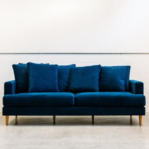 Custom Tango Sofa: Tango extra deep sofa in plush indigo