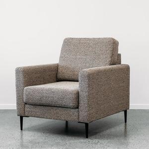 Custom Voyager Sofa: Voyager chair in kivu clay