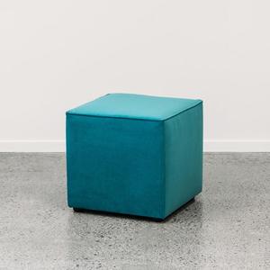 Custom Ottomans: Ghost Square Ottoman - Novara 'Jungle'