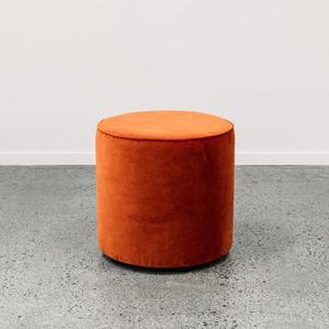 Ghost Small Round Ottoman - Theodora 'Paprika'