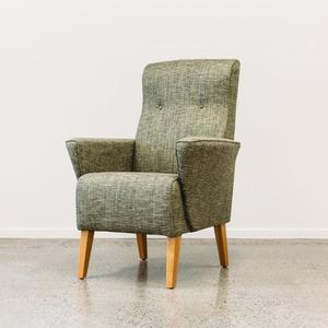 Custom Lily Chair: Lily armchair in brookby marsh