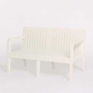 Outdoor Furniture: Story outdoor 2 seat sofa in white