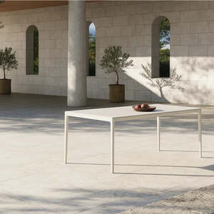 Targa outdoor dining table in Ivory