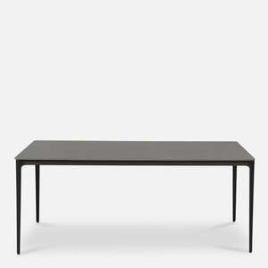 Targa outdoor dining table in charcoal