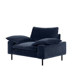 Custom Sicily Sofa: Sicily chair in lucca swallow