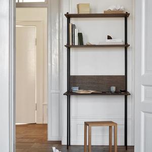 Office Furniture: Moebe Shelving System Walnut - Desk C