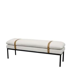 Baxter Fabric Bench Seat - Cream