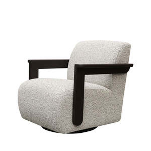 Swivel Armchairs: Tara rocking swivel armchair in biscuit