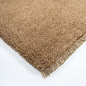 Sandringham NZ wool rug in Fenugreek