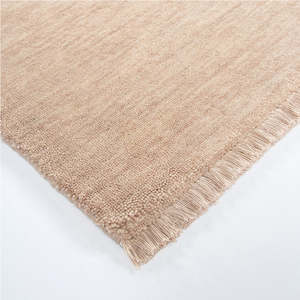 Sandringham NZ wool rug in cameo