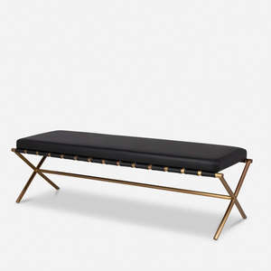 Styling Pieces: Panca bench in black/rose gold