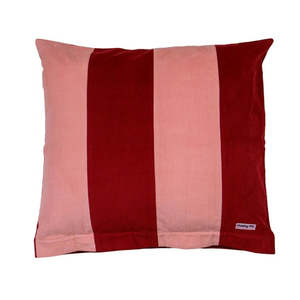 Corduroy Euro Pillow in Peach/Ruby