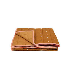 Quilted Throws: Mocha Dot Quilted Throw