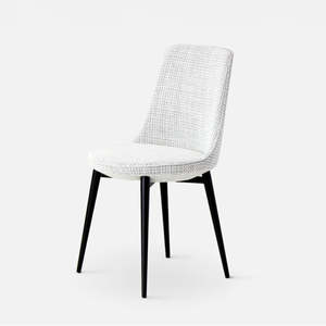 Neutral Sale Edit: Bobby dining chair in white/black