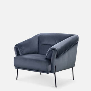 Saddle: Saddle armchair in smoke
