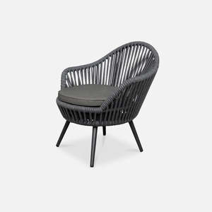 Mirador outdoor chair in charcoal