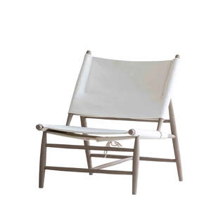 Jones Simple chair in white & smoke grey