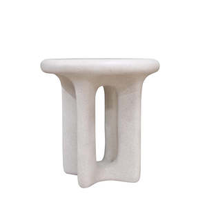 Yepa end table in matte linen