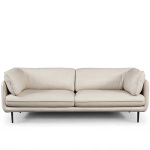 Clara Sofas: Clara 4 seat sofa in beige leather