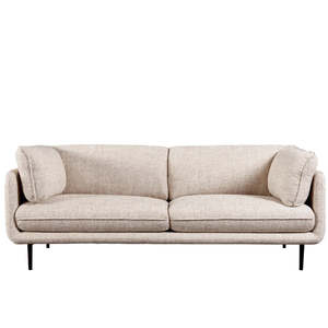 Clara 4 seat sofa in beige fabric