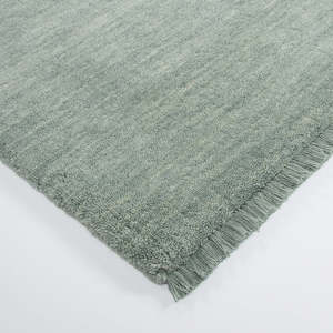 Sandringham: Sandringham NZ wool rug in Aquamarine