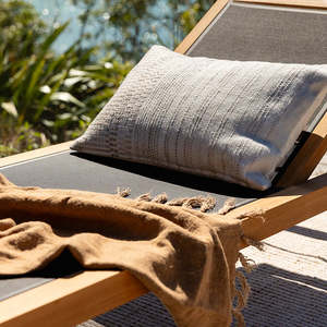 Outdoor Furniture: Sonnet outdoor cushion | Almond