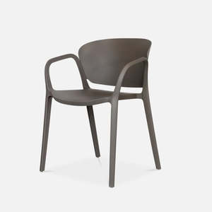 Outdoor Furniture: Mannar outdoor dining chair | Dark grey