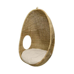 Outdoor Armchairs: Rattan Hanging Pod Chair