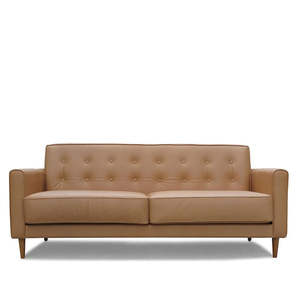 Ventura leather sofa in coronet caramel