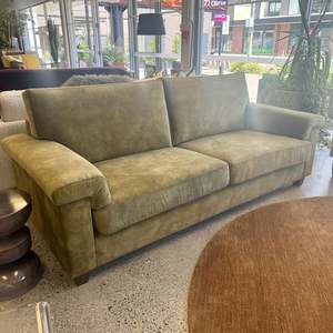 Custom Palm Springs Sofa: Palm Springs sofa in lovely moss