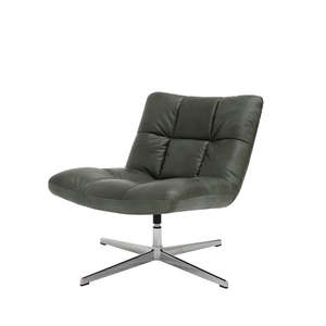 Leather Chairs: Hendrix swivel chair | green