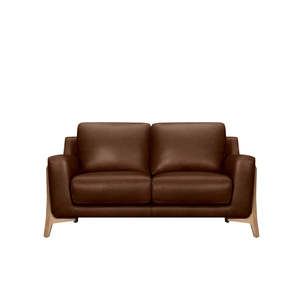Pre Order 1: Gala 2 seat sofa in deep brown leather
