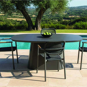 Podo outdoor dining table | Anthracite - 1600mm