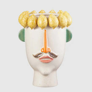 Pre Order 1: Capri face vase | Lemon