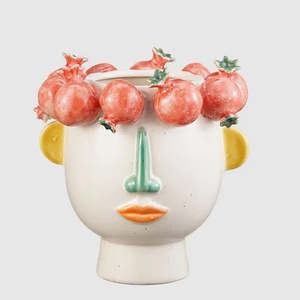 Pre Order 1: Capri face vase | Pomegranate