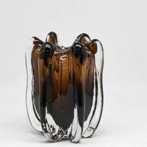 Pre Order 1: Noria handblown glass vase, small|brown