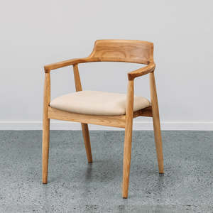 Maraetai: Ealing dining chair in linen