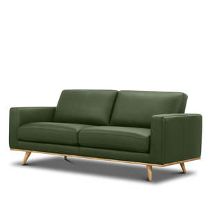 Willow 2 seat sofa | Green Leather