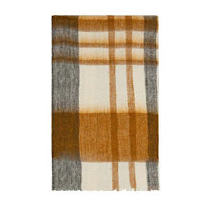 Bliss throw | White/Mustard