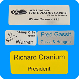 Name Badges - Stamp City: Engraved Badge