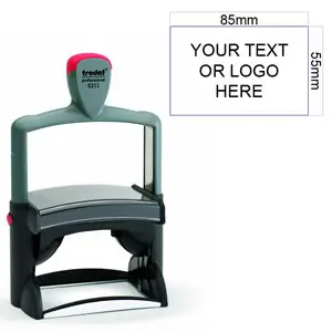 Rectangular stamp/heavy duty 85x55mm - Stamps Plus