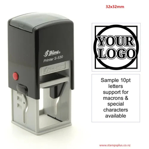 Round or Square Stamp 32x32mm - Stamps Plus