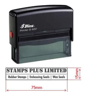 Products: Rectangular Stamp 75x15mm - Stamps Plus