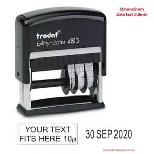 Side By Side Text & Dater - Stamps Plus