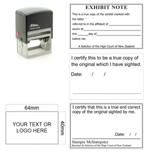 S829 Stamp 64x40mm Self Inking Legal Stamp - Stamps Plus