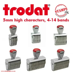 Manual 5mm character size numbering stamp – requires ink pad - Stamps Plus