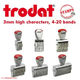Manual 3mm character size numbering stamp – requires ink pad - Stamps Plus