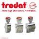 Manual 7mm character size numbering stamp – requires ink pad - Stamps Plus